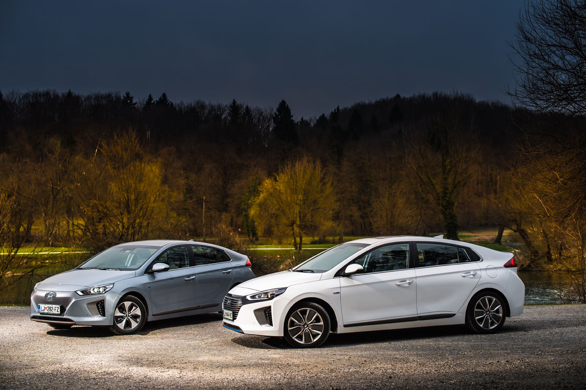 New Hyundai IONIQ hybrid and electric cars.