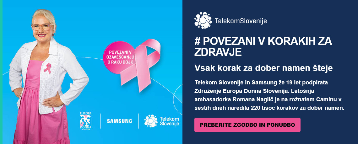 Telekom Slovenije in Samsung v rožnatem oktobru